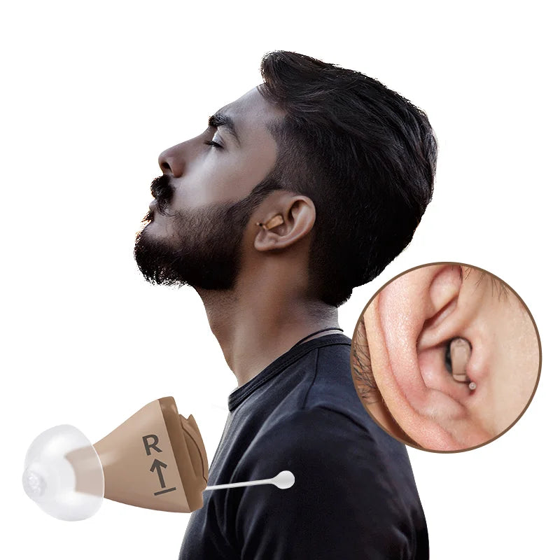 VoiceVivid™ ITC Mini Invisible Hearing Solution (App Controlled) - CrispVoice
