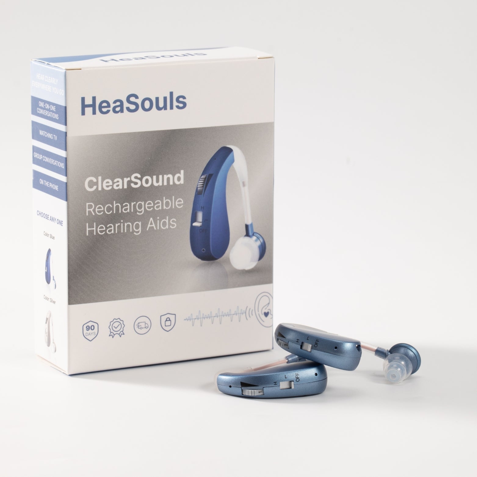 VoiceVivid™ BTE Rechargeable Hearing (Pair Of 2) - CrispVoice