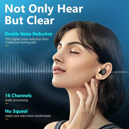 Selfhears™ Mini Rechargeable 16-Channel Digital Hearing (Pair of 2) - CrispVoice